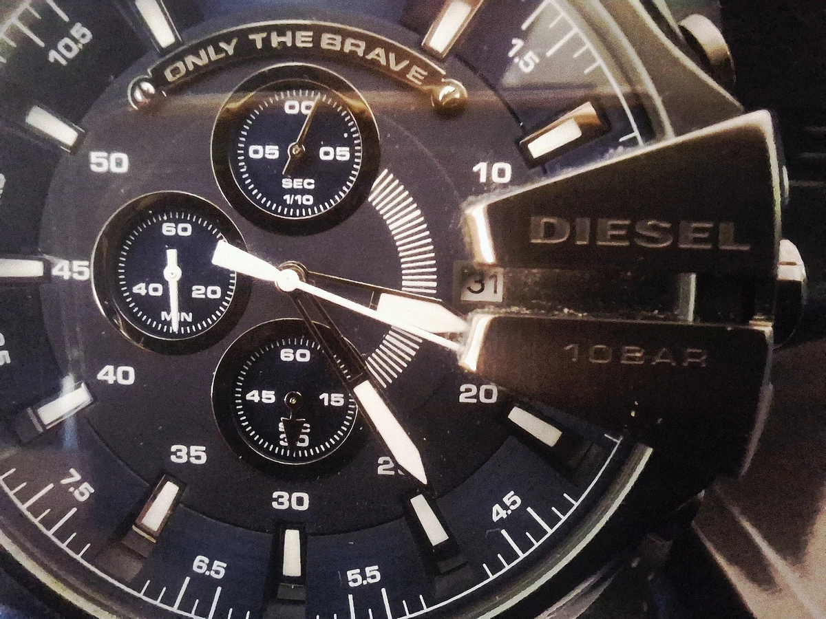 Diesel Mega Chief Chronograph Watch DZ4662 In Gold-Tone