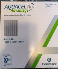 Aquacel Ag Advantage Silver Dressing 4x5 422299 - Sold in boxes of ten each.