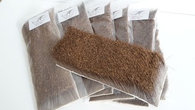 Deer Hair Strips  - Rehhaar Streifen - ca. 18 x 8 cm - Fly Tying / Bindematerial