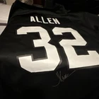 Marcus Allen Signed Oakland Raiders #32 Football Jersey, Original Autograph