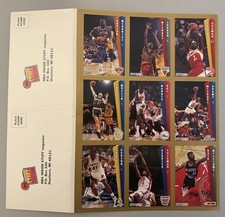 Michael Jordan FLEER NBA INSIDE STUFF Uncut sheet 1992-93 Chicago Bulls