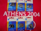 OLYMPIC CHAMPION COUNTRIES SET OF 6 PINS - ATHENS 2004 OLYMPIC GAMES PINS