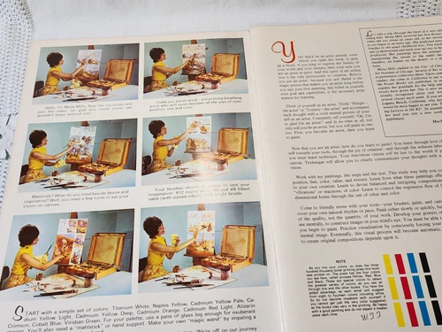 1960s PAINTING LESSONS book by Mona Mills Walter Foster HOW TO DRAW Figures Land