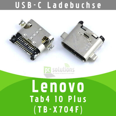   Lenovo Tab 4 10 Plus TB-X704F USB-C Buchse Ladebuchse Socket Port Connector