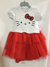 New Girls Size 6-6x Hello Kitty Tutu Dress Cosplay Sanrio H.I.S