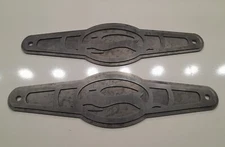 Lowrider Hydraulics Raw 4 Battery Hold Downs Double Layer 3D Impala Logo