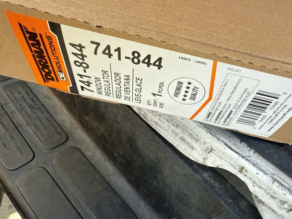 Chevy S10 GMC Sonoma Left Front Window Regulator & Motor Dorman 741-844 94 04 - Image 2 of 2