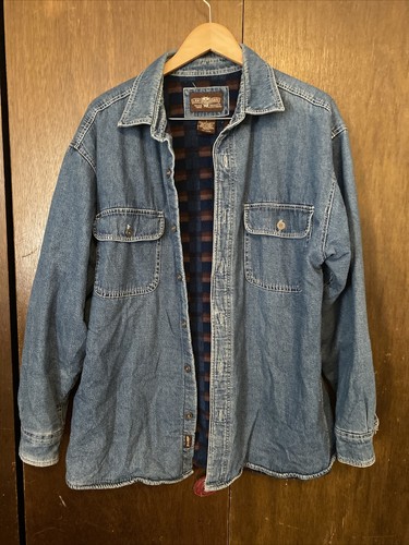 levi's flannel lined denim shirt