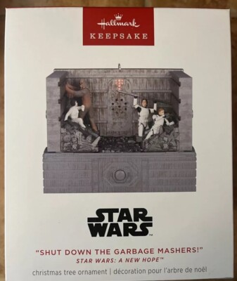 HALLMARK 2024 Star Wars: A New Hope  ''Shut Down the Garbage Mashers!'' Ornament