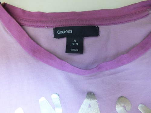 Girls Gap Kids lavender Gap Kids Gymnastics Club long sleeve size 5 (6-7) - Picture 3 of 4