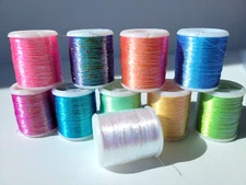 PEARL TINSEL THREAD - 150D Thread 40 yards ea. - Fly Tying Material - 10 Colors