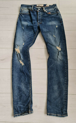 Tigha Herren  Jeans Super Slim Fit Morty 1 Dark Blue  32/32