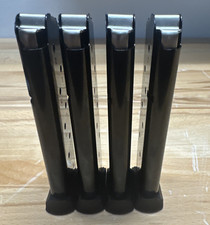 4 Ea 1911 Extended 8 Round Magazine 4 Pcs 8 Shot .45 Acp Flared Base Steel Mag