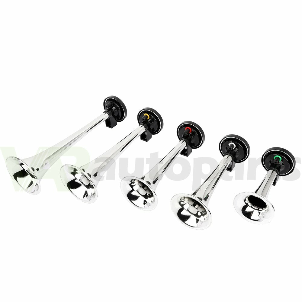 12V 130dB 5 Trumpets La Cucaracha Musical Air Horn Kit For Car Truck