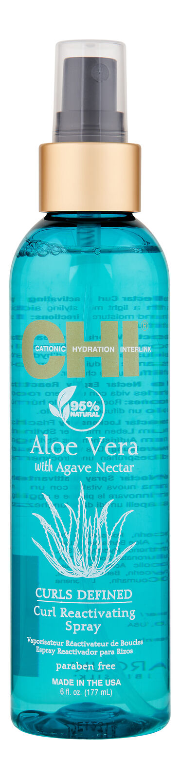 CHI Aloe Vera with Agave Nectar Curl Reactivating Spray 6 fl oz. Hair  Product 633911811573 | eBay