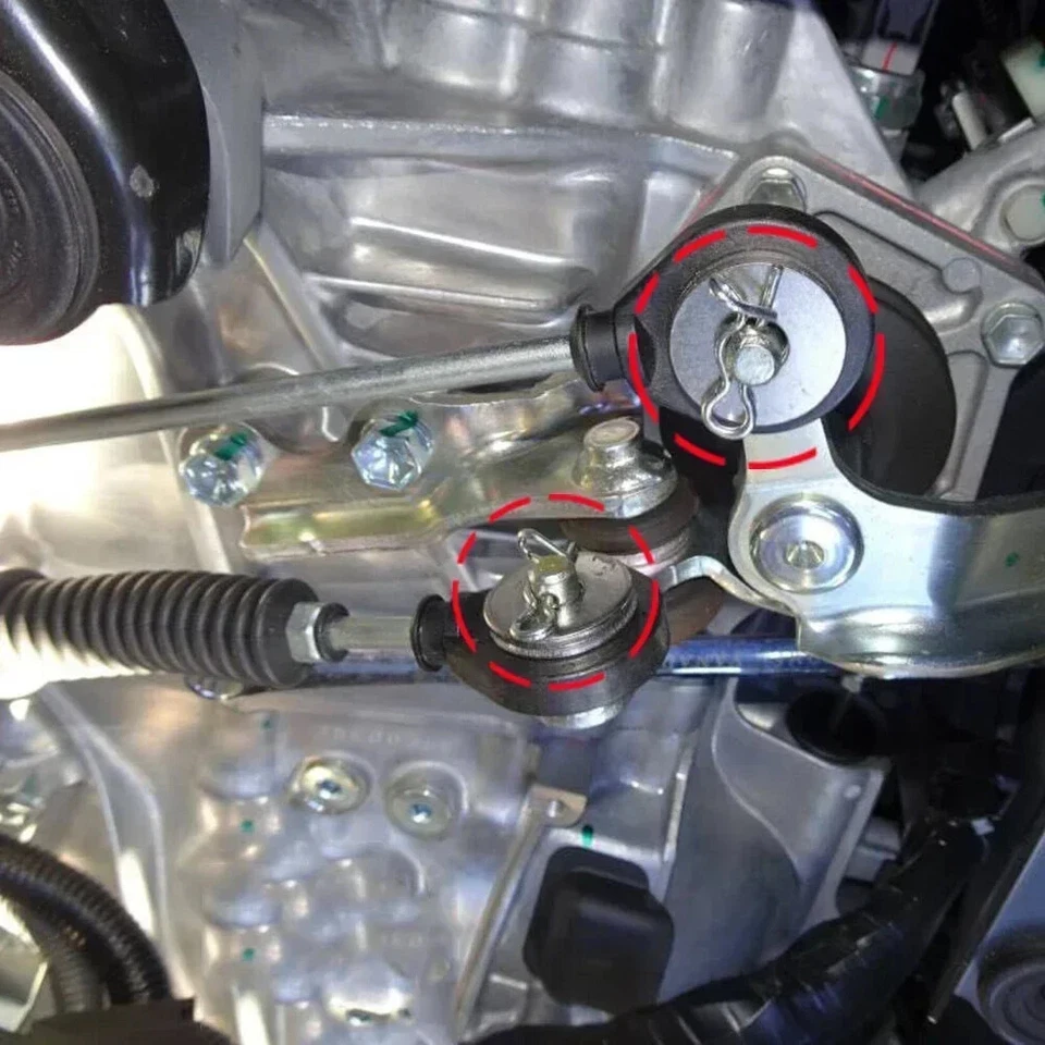 6Pcs For 2006-11 Honda Civic Shifter Cable Bushing Kit Washer Cotter Pin/Clip MT Foto 3 de 4