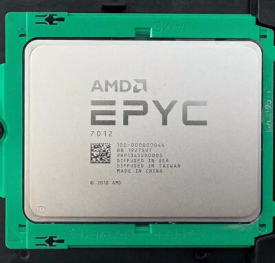 Unlocked AMD epyc Rome 7D12 1.1GHz-3.0GHz 32 core SP3 Server CPU processor