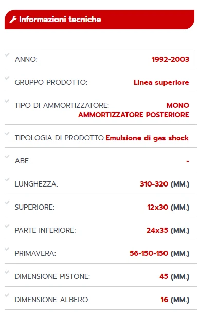 Ammortizzatore YSS Moto Top Line Gas Z TRIUMPH DAYTONA 900 1993 1994 1995 1996  Foto 3 de 3