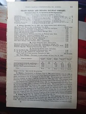 1906 Train Report GRAND RAPIDS & INDIANA RAILWAY Alba Petoskey Pellston Michigan