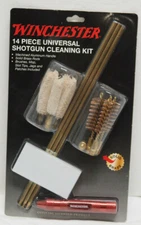 Winchester 14 Piece Universal Shotgun Cleaning Kit w/ Solid Brass Rods New 