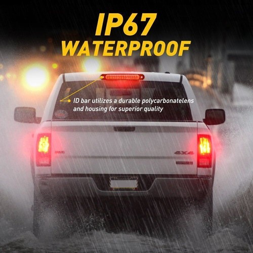 DOT-Compliant 2x 15LED Red Light Bar - 10'' Trailer Reverse/Tail Strip - Picture 9 of 11