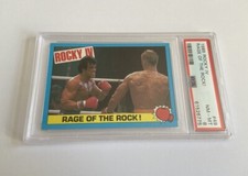 1985 Topps Rocky IV #49 Rocky Balboa ivan Drago Movie Boxing Gift Creed PSA 8