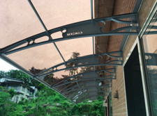 CANOFIX 1500 x 9000mm DIY Canopy Polycarbonate Cantilever Awning Walkway cover