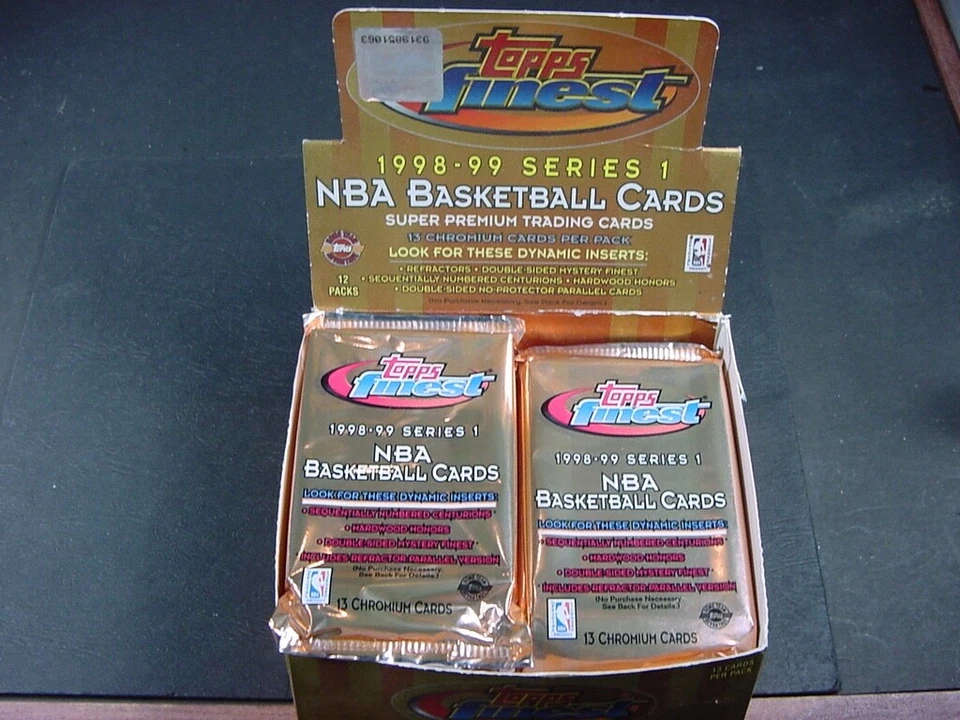 1998-99 TOPPS FINEST BASKETBALL SERIES 1 JUMBO PACK, 13 CHROMIUM CARDS - Image 3 of 3