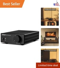Power Amplifier 300Wx2 HiFi Class D Amp Mini 2 Channel Stereo Amplifier with ...