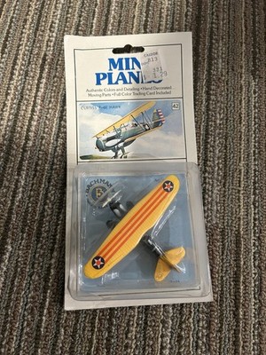 Bachmann Curtiss P-6E Hawk 1:100 Hand Decorated Airplane w/ Trading Card