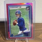 2025 Panini Donruss - Rated Rookie Jaxson Dart #400 Optic Preview Pink Prizm
