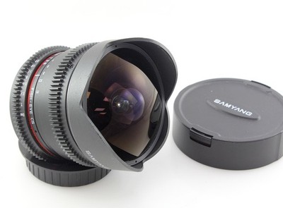 Samyang Aspherical 8mm f/3.8 manual Fish Eye Lens CS - Canon EF mount, Cine g...