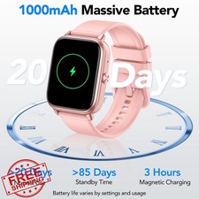 Smart Watch for Men Women 1.83" HD Touch Call Fitness Tracker Rose IP68 Water...