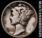 1938-D Mercury Dime- Silver Better Date No Reserve #i2411
