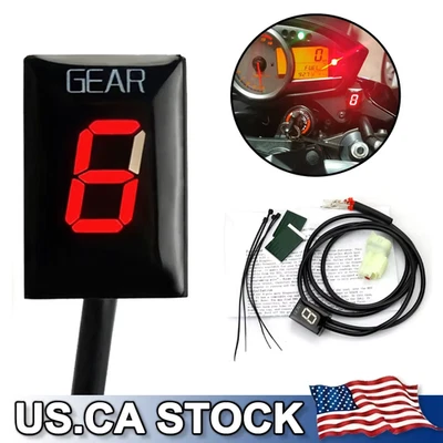 1-6 Gear Indicator Speed Display Meter For Kawasaki ER6N ZX-6R