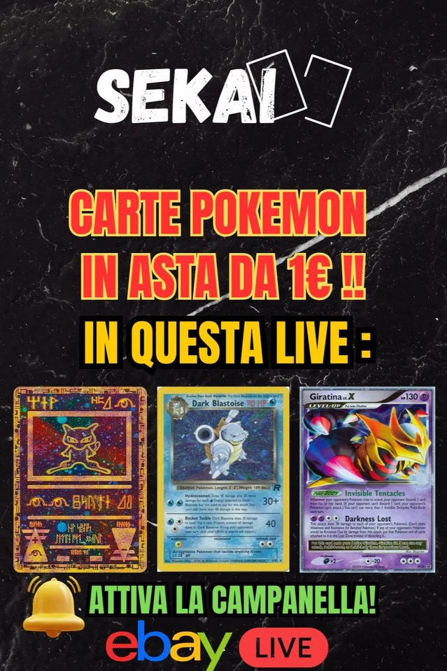 💥ASTE 1€ VINTAGE POKEMON NO RISERVA 💣 - RIP & SHIP Seconda Serata