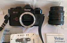 Vivitar XV-2 35mm SLR Film Camera Pentax K Mount Kalimar Lens -  Untested