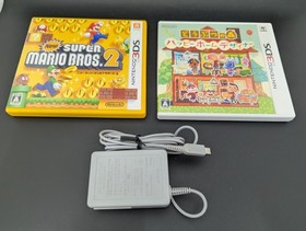 B5099 Nintendo New 3DS console Plate No.019 Black Japan w/adapter game fx