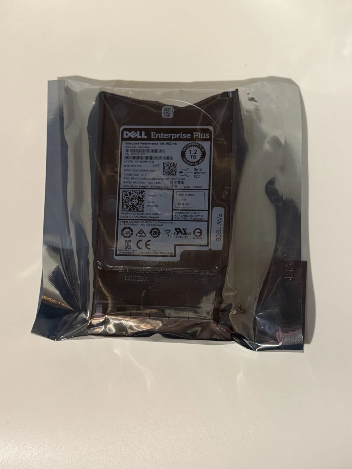 Dell Entreprise Plus 1.2 TB 2.5" SAS 12Gbps 10RKPM - Producto de Segundo Uso