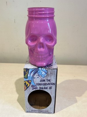 Dead Man's Fingers Pink Skull Glass Spiced Rum Themed Barware New