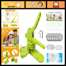 DIY Button Maker Machine Kit - Multiple Sizes, Interchangeable Models, Free Part