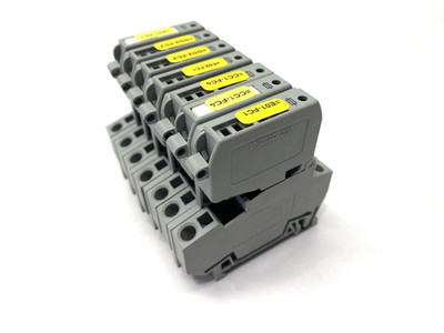 Wago 281-611 Fuse Terminal Block 2-Conductor w/ Fuse Holder LOT OF 7