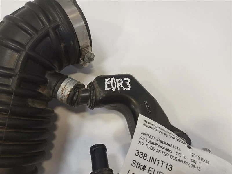 2008-2013 INFINITI EX37 Passenger Right Side Air Cleaner Tube Resonator 10700222 - Image 3 of 4