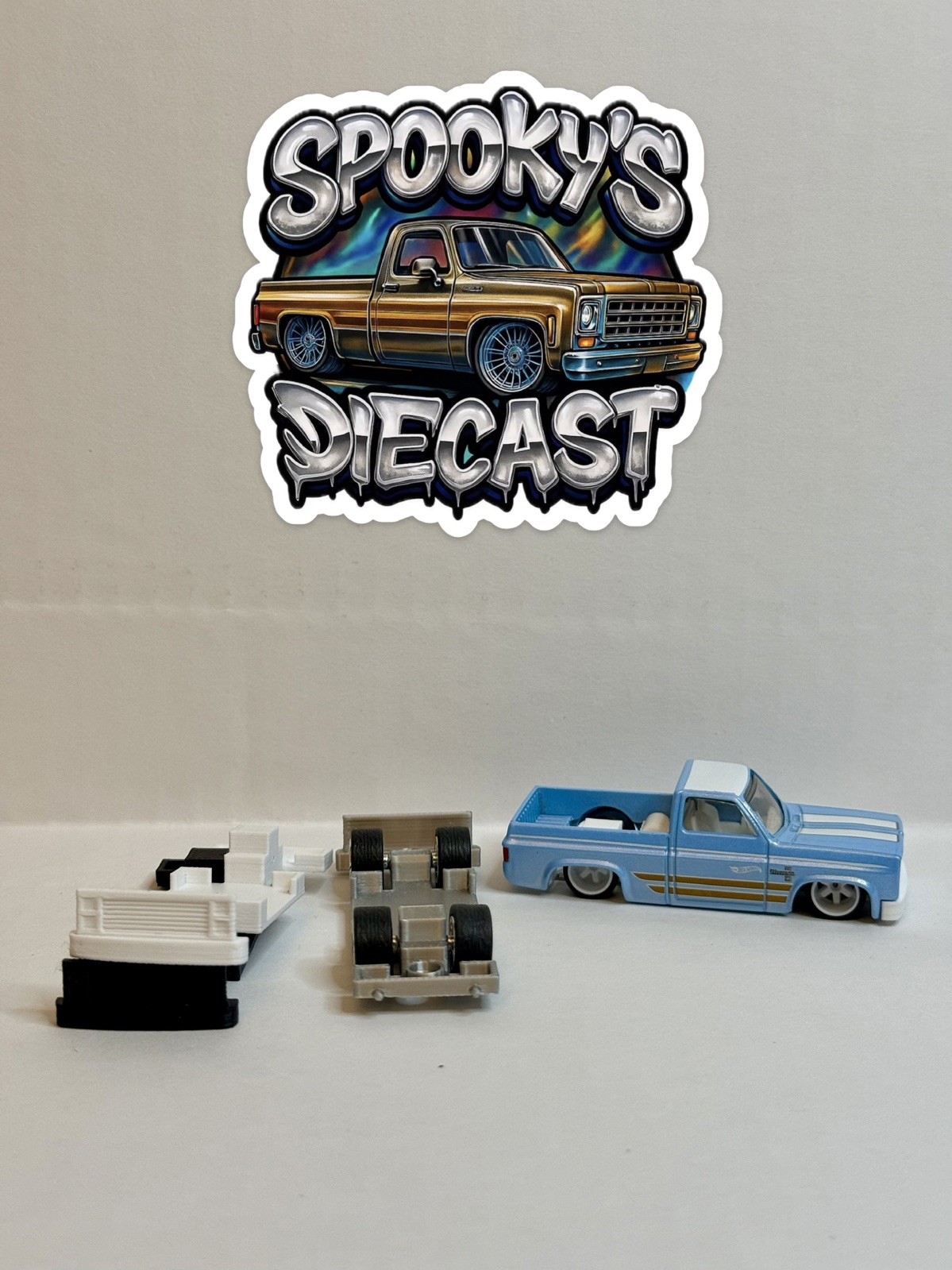 3d Printed Lowering Base Only | Hot Wheels 83 Silverado *New Casting* WIDE WHEEL