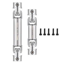 RCBATER 2pcs Stainless Steel Drive Shaft Center Driveshaft for 1/18 TRX4M RC Car