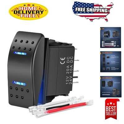 High-Performance 7-Pin Rocker Switch for 12V/24V Vehicles - Easy Installation