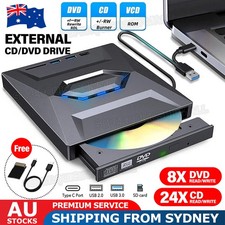 External CD DVD Drive USB 3.0 Writer Burner Player for PC Laptop Windows 11 10