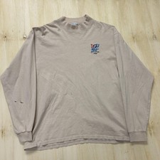 Vintage FIRST LEGO League Judge Shirt Mens XL Beige Anvil Long Sleeve Mock Neck