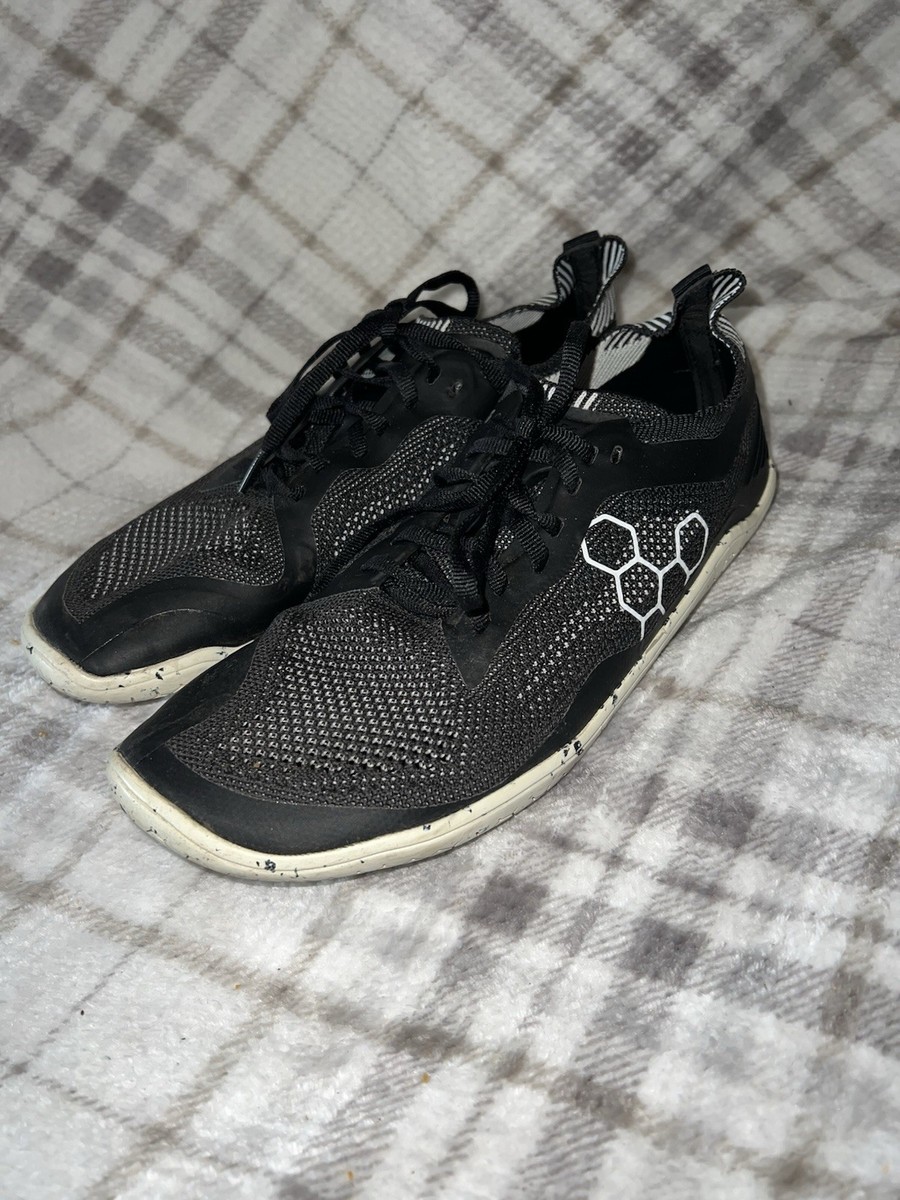 Vivobarefoot Geo Racer 42 Knit Black Obsidian Minimalist  display picture 2
