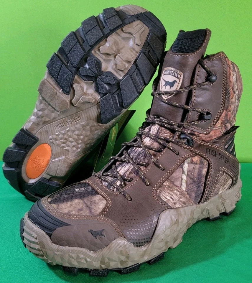 Irish Setter Insulated VAPRTREK 8" WP Hunting Boots, Mossy Oak Camo Women's 10.5 - Image 2 of 4